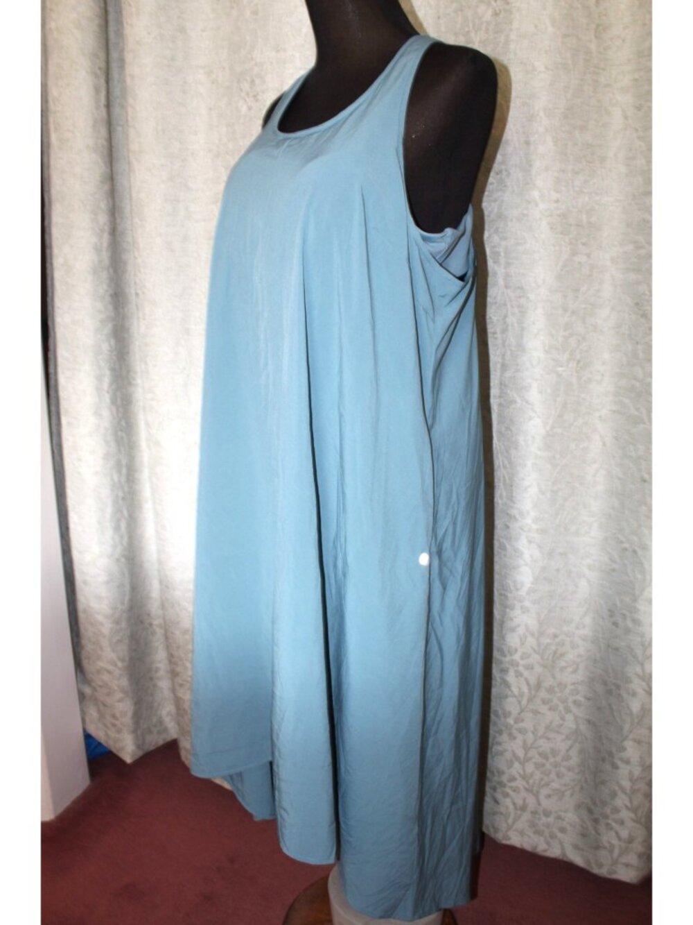 Halara Breezeful High Low Flowy Midi Tank Dress size XL Blue Casual Athleisure
